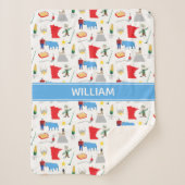 Minnesota Sherpa Blanket Sherpadecke (Vorderseite)