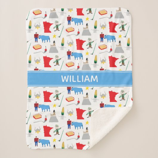 Minnesota Sherpa Blanket Sherpadecke (Vorderseite)