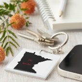 Minnesota Sie betcha Akrylic Schlüsselanhänger (Vorderseite rechts)