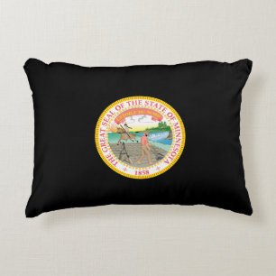 Minnesota Siegel, amerikanisches Staat Siegel Dekokissen