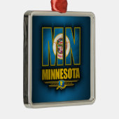 Minnesota Silbernes Ornament (Rechts)