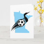 Minnesota Soccer Loon  Karte (Gelbe Blume)
