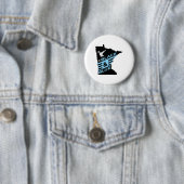 Minnesota Soccer Loon Schwarz und Blau  Button (Beispiel)