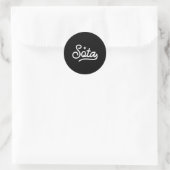 Minnesota Sota Script North Star Staat Runder Aufkleber (Tasche)