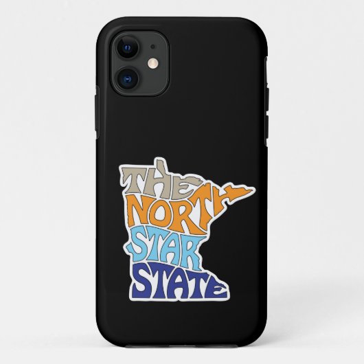 Minnesota Spitzname Wortkunst Case-Mate iPhone Hülle (Rückseite)