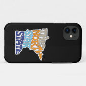Minnesota Spitzname Wortkunst Case-Mate iPhone Hülle (Rückseite (Horizontal))