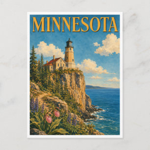 Minnesota Split Rock Lighthouse GeoSaga Postkarte
