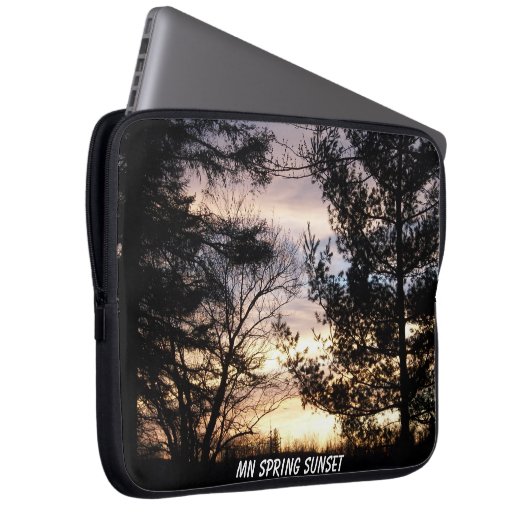Minnesota Spring Sunset Laptop Sleeve (Vorne Rechts)
