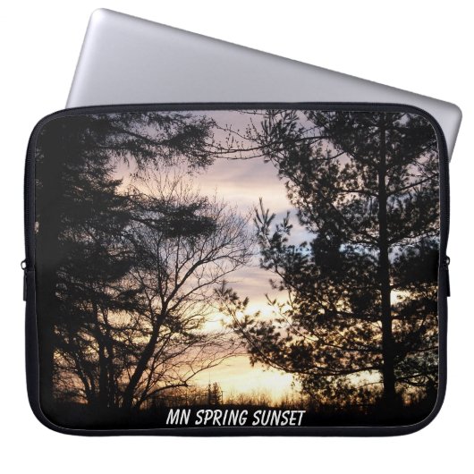 Minnesota Spring Sunset Laptop Sleeve (Vorderseite)