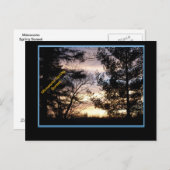 Minnesota Spring Sunset Postkarte (Vorne/Hinten)