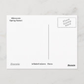 Minnesota Spring Sunset Postkarte (Rückseite)