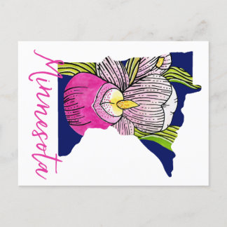 Minnesota Staat Blume Postkarte