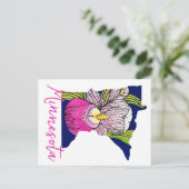 Minnesota Staat Blume Postkarte (Stehend Vorderseite)
