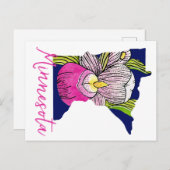 Minnesota Staat Blume Postkarte (Vorne/Hinten)