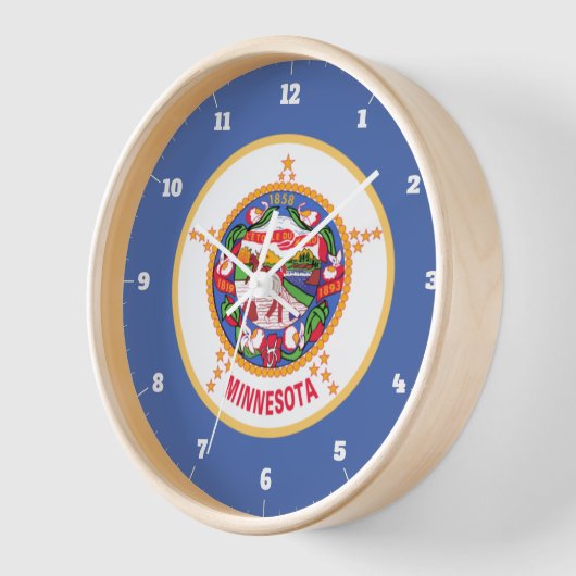 MINNESOTA STAAT FLAG UHR (Winkel)