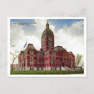 Minnesota Staat Hauptstadt Vintag 1911 Postkarte