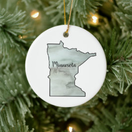 Minnesota Staat Illustration Keramik Ornament