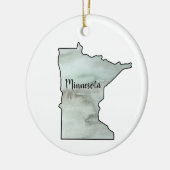 Minnesota Staat Illustration Keramik Ornament (Links)