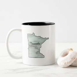 Minnesota Staat Illustration Zweifarbige Tasse