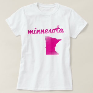 Minnesota-Staat im Rosa T-Shirt