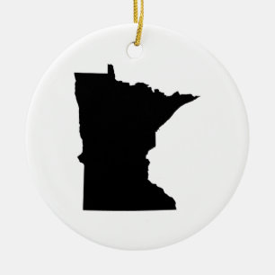 Minnesota Staat Kontur Keramikornament
