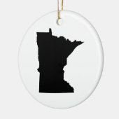 Minnesota Staat Kontur Keramikornament (Links)