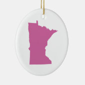 Minnesota Staat Kontur Keramikornament (Rechts)