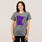 Minnesota Staat Map Belong Tri-Blend Shirt (Vorderseite voll)