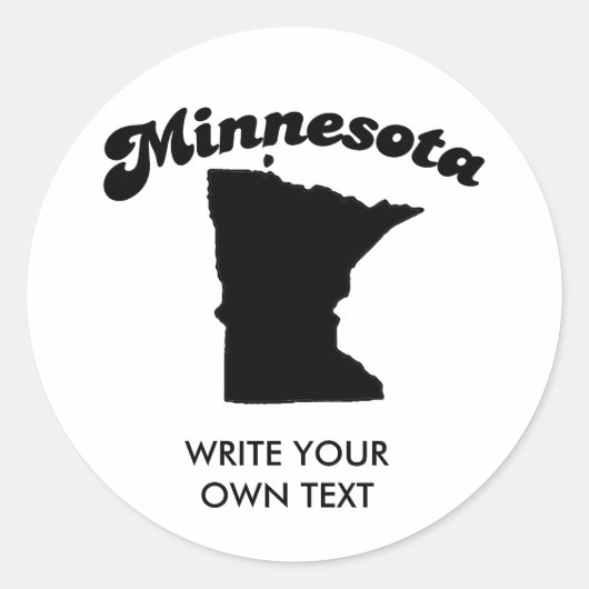 MINNESOTA STAAT MOTTO T - SHIRT RUNDER AUFKLEBER (Vorderseite)