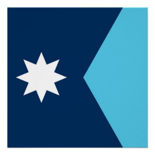 Minnesota-Staat neue Flagge Symbol USA Amerika Poster
