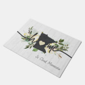 Minnesota Staat Personalisiert Ihre Zuhause City R Fußmatte (Schrägansicht)