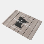 Minnesota Staat Personalisierter Willkommensschau Fußmatte (Schrägansicht)