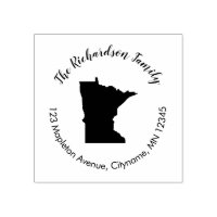 Minnesota Staat Rücksendeadresse Gummi Briefmarke