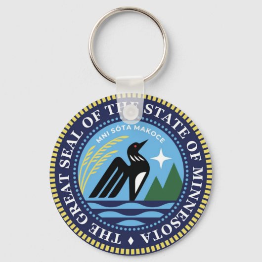Minnesota Staat Siegel 2024 Schlüsselanhänger (Rückseite)