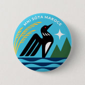 Minnesota Staat Siegel Button (Vorderseite)