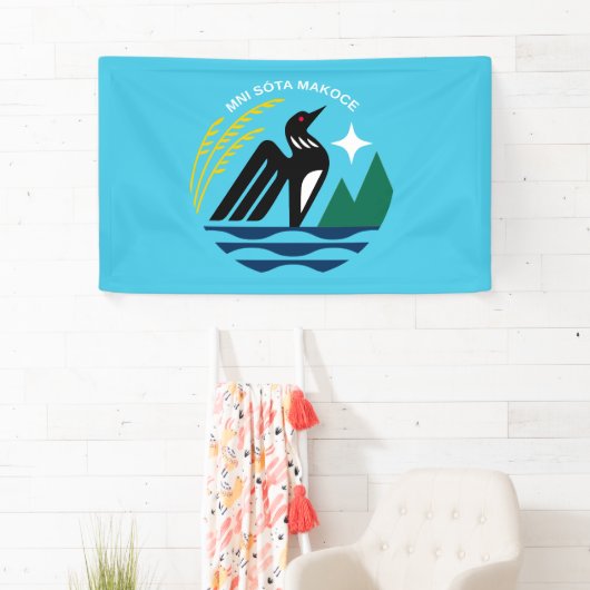 Minnesota Staat Siegel Flag Banner (Insitu)