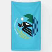 Minnesota Staat Siegel Flag Banner (Vertikal)