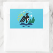 Minnesota Staat Siegel Flag Rechteckiger Aufkleber (Tasche)