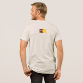 Minnesota Staat Siegel in Gophers Colors Tri-Blend Shirt (Rückseite voll)