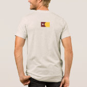 Minnesota Staat Siegel in Gophers Colors Tri-Blend Shirt (Rückseite)