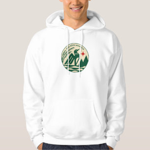Minnesota Staat Siegel in Wilden Farben Hoodie