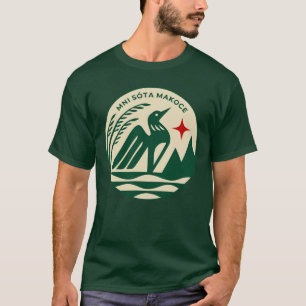 Minnesota Staat Siegel in Wilden Farben T-Shirt