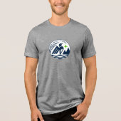 Minnesota Staat Siegel in Wolfsfarben Tri-Blend Shirt (Vorderseite)