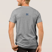 Minnesota Staat Siegel in Wolfsfarben Tri-Blend Shirt (Rückseite)
