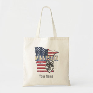 Minnesota Staat United Staaten Map Vintag USA Tragetasche