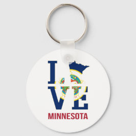 Minnesota Staat USA Liebe Schlüsselanhänger