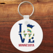 Minnesota Staat USA Liebe Schlüsselanhänger (Vorderseite)