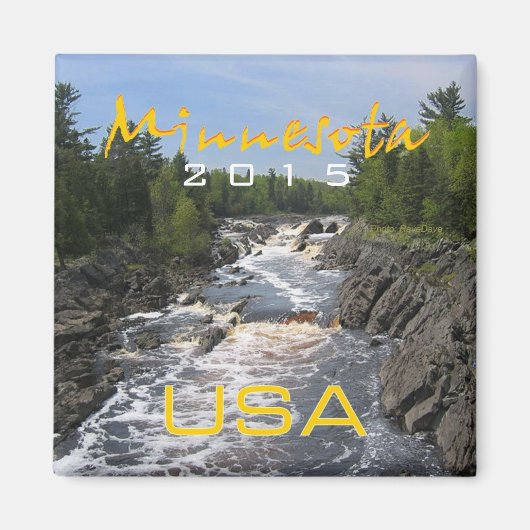 Minnesota Staat USA Souvenir Magnet Change Year (Vorne)