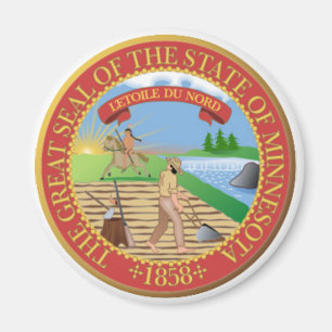 Minnesota-Staats-Siegel-Magnet Magnet