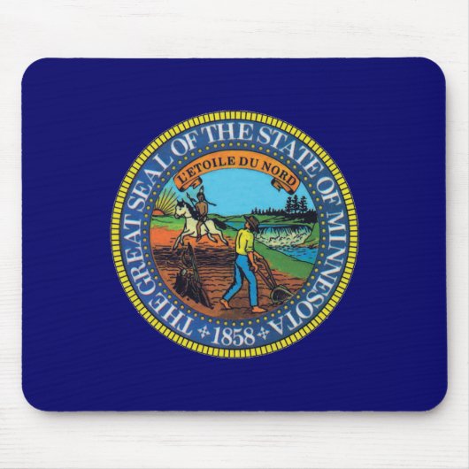 Minnesota-Staats-Siegel Mousepad (Vorne)